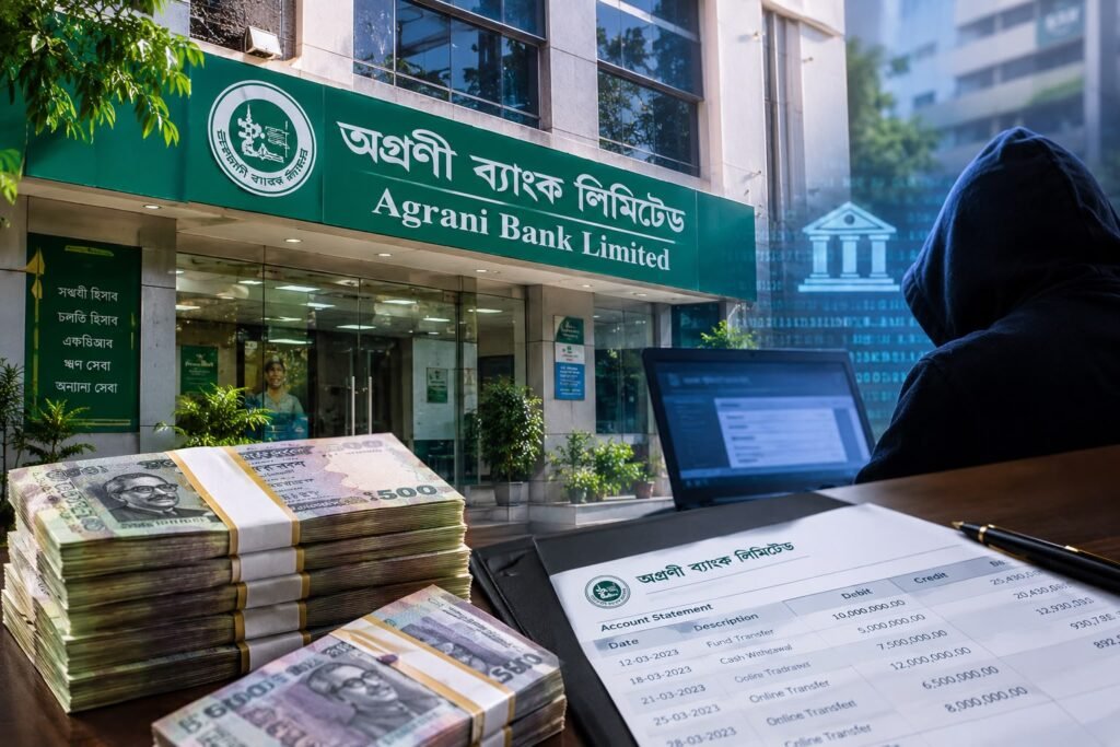 অগ্রণী ব্যাংকের বিভিন্ন শাখায় দুই বছরে ৬১ কোটি টাকা গায়েব.!